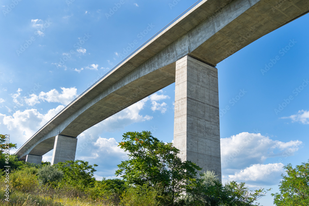 Koroshegy valley bridge next to Lake Balaton in Hungary in summer sunshine Koroshegy valley bridge next to Lake Balaton in Hungary in summer sunshine