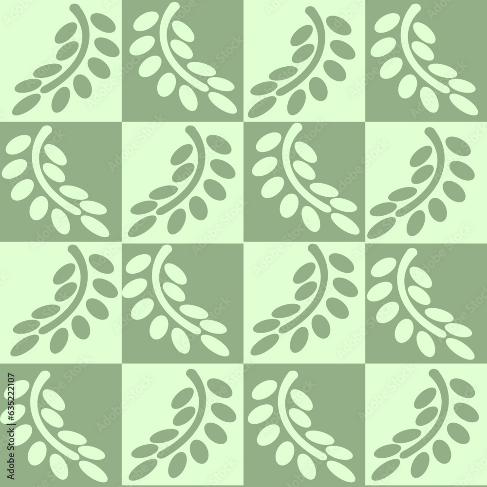 Fototapeta premium Leaf Checker Pattern