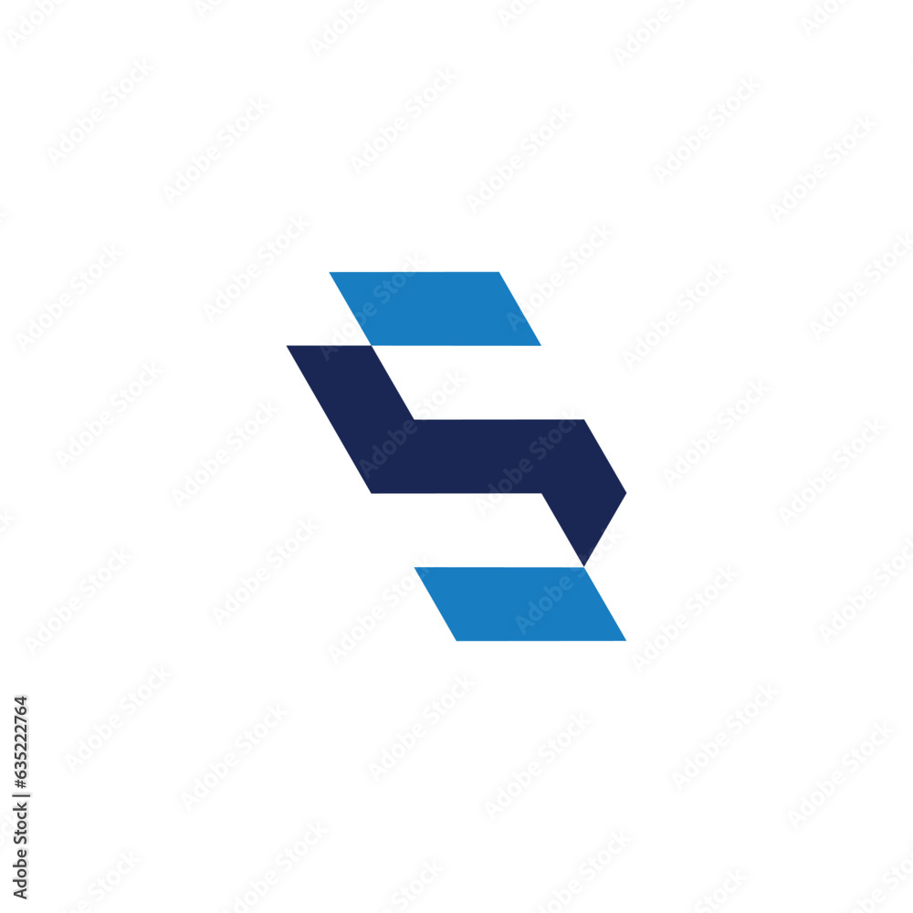 Letter S logo design icon vector with modern unique style Stock Vector ...