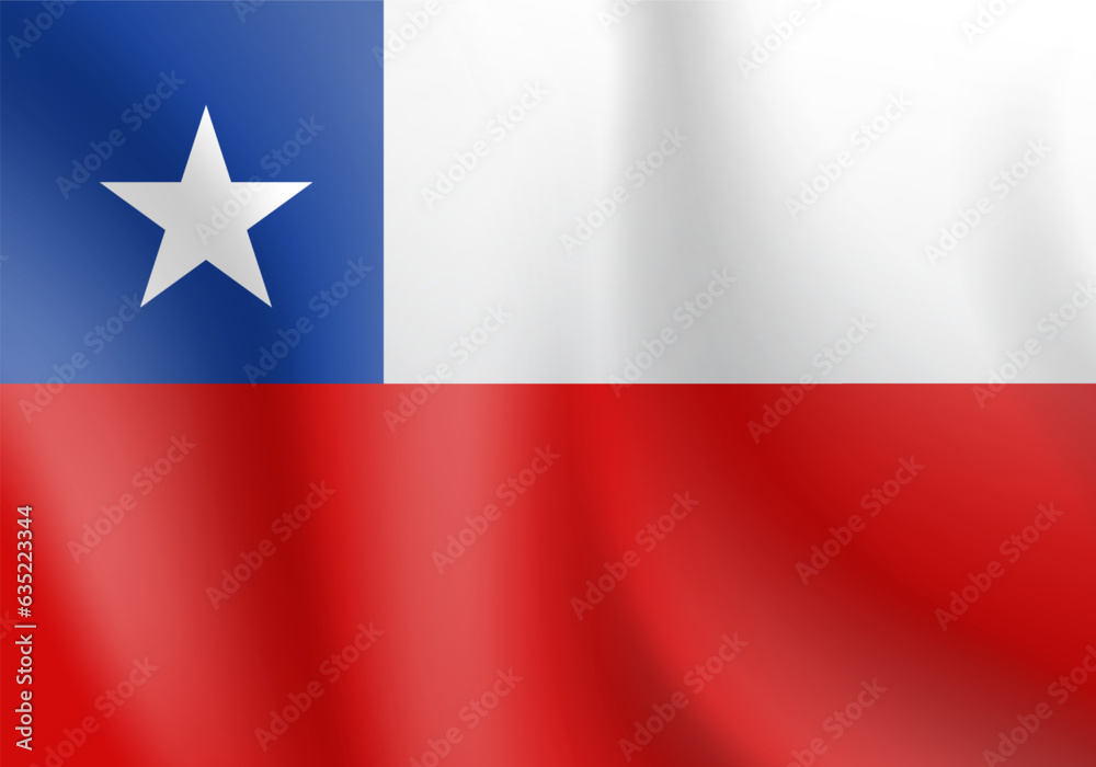 National flag of Chile. Vector illustration. National flag of Chile. Vector illustration.