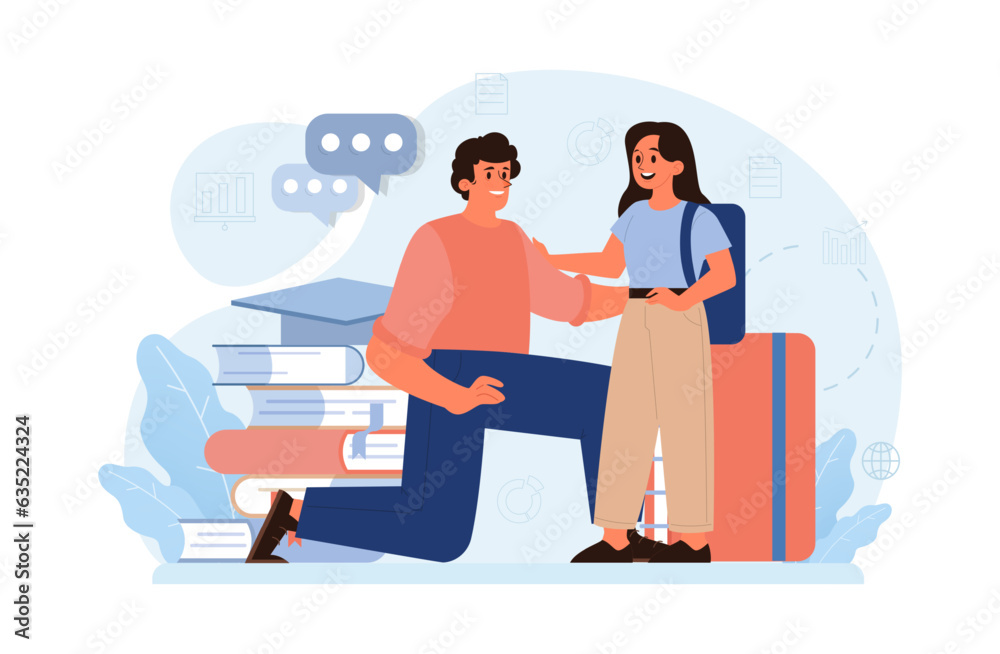School preparation. School kids with parents prepare for studying. School preparation. School kids with parents prepare for studying.