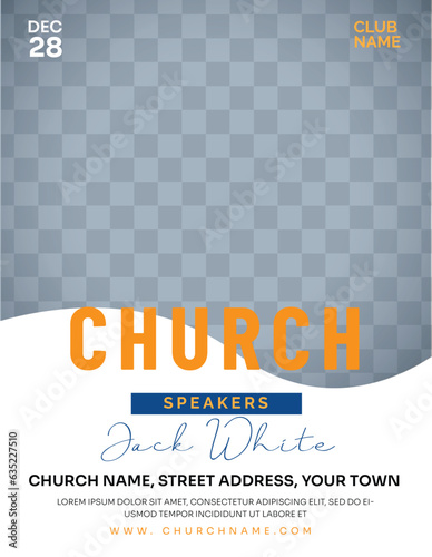 Church conference social media post, web banner, worship flyer, church banner, church flyer, square banner template