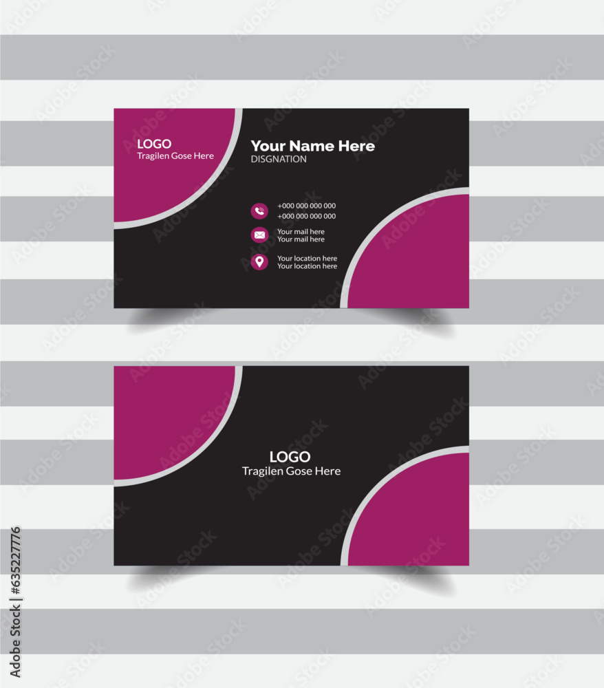 Fototapeta premium modern business card template