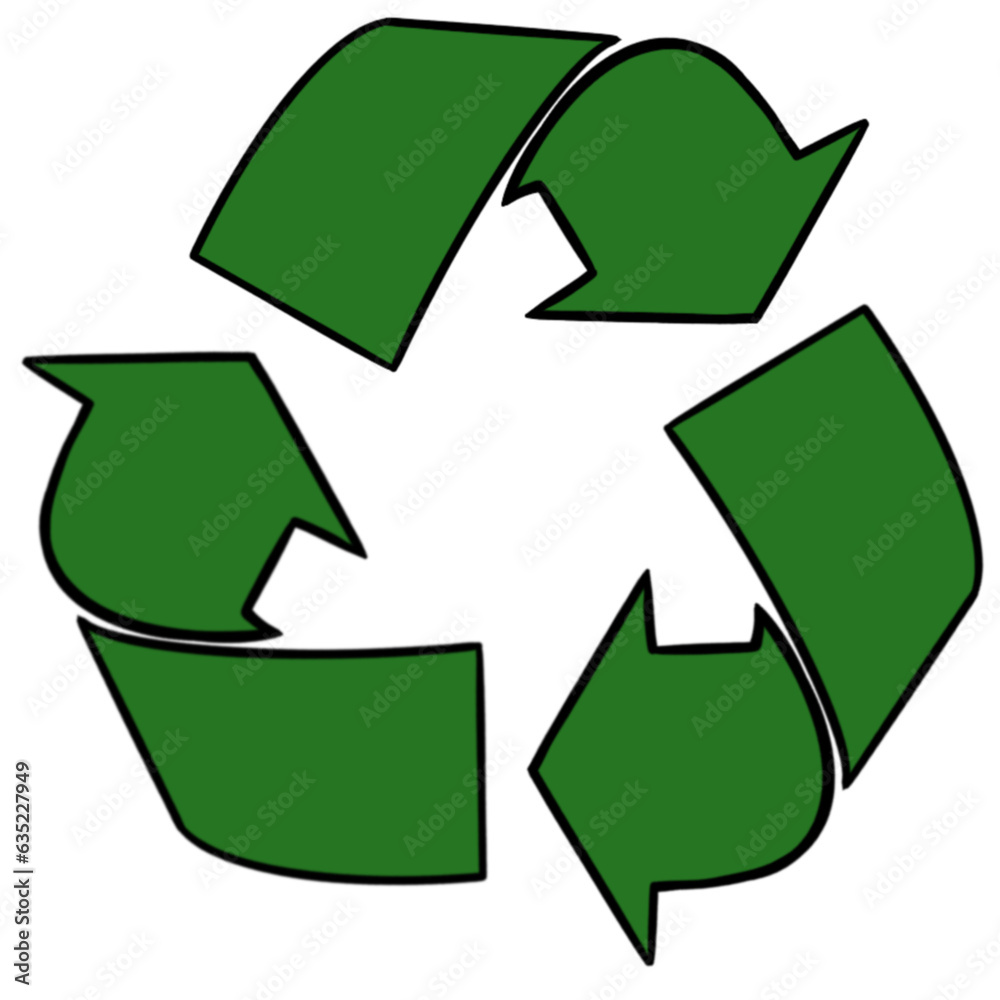 Obraz premium recycling icon symbol for go green