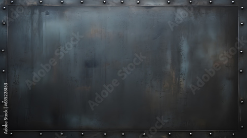 Black-Blue Steel Plate Background - Generative AI © MrGeoff
