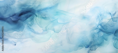 watercolor abstract background in the style of dark aquamarine and azure Generative AI