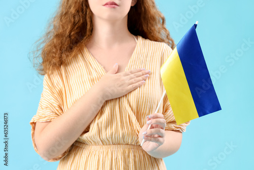 Beautiful young woman with ...