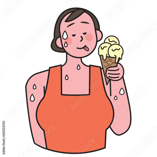 Summer woman Emotions and characters Elements