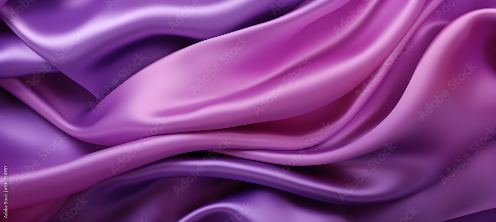 Obraz premium Purple silk background. Generative AI.