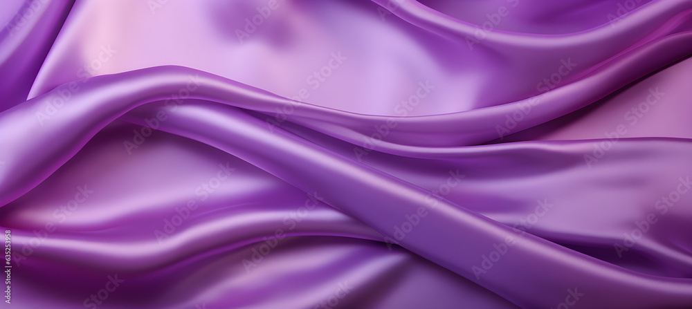 Fototapeta premium Purple silk background. Generative AI.