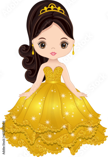 Vector Sweet 16, Quinceanera Birthday Party Girl
