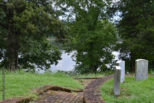 Tombs at Shiloh Battlefield, Tennessee photo