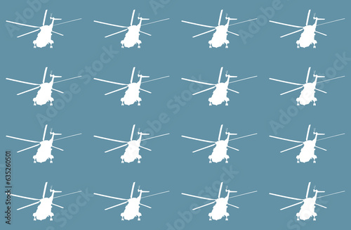 seamless pattern with helicopters