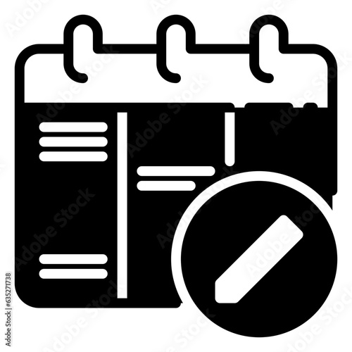 yearbook icon, glyph icon style