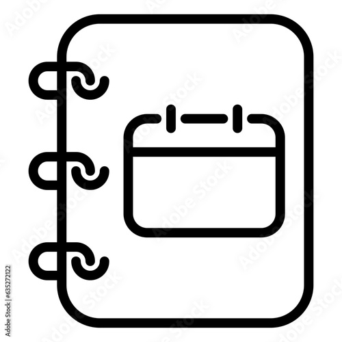 yearbook icon, line icon style