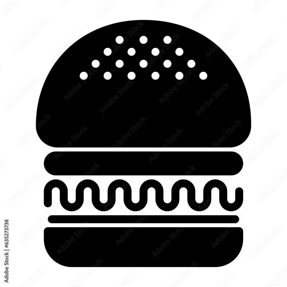 burger icon, glyph icon style
