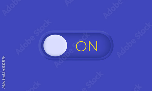 illustration creative on switch buttons material 3d vector symbols isolated on background