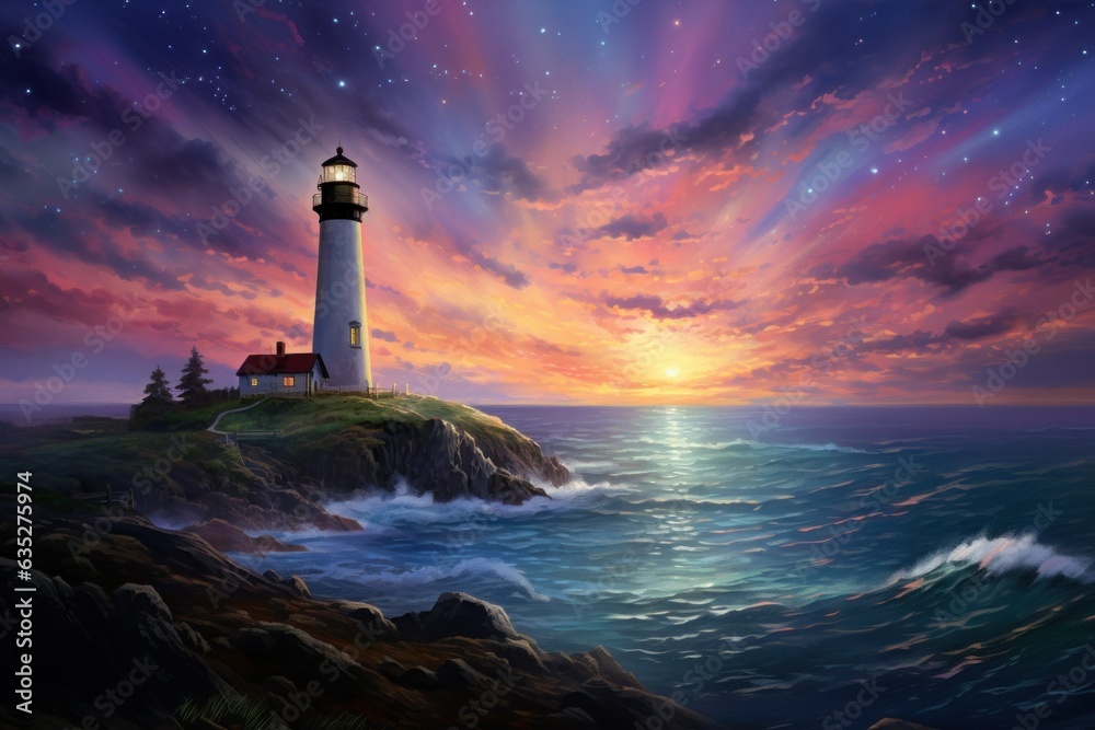 Twilight Symphony: A Hyper-Realistic Journey Through a Tranquil Oceanic Canvas