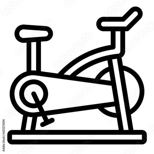 Exercise Bike for gym outline icon