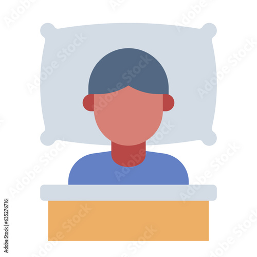 Man Sleep with blanket icon