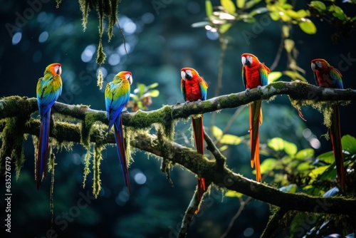 Enigmatic Canopy Chronicles: Rainforest Wildlife Scene 