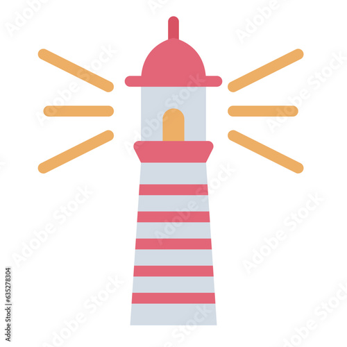 Lighthouse building icon