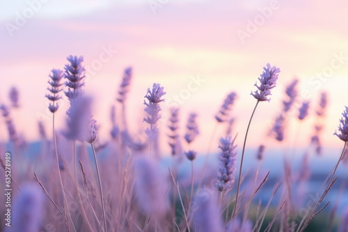 Pastel Dawn Horizon: Visualizing a Tranquil Morning Sky Gradient from Lavender to Blue 