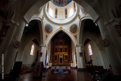 Altar and altarpiece of the Tunja Cathedral, Colombia photo