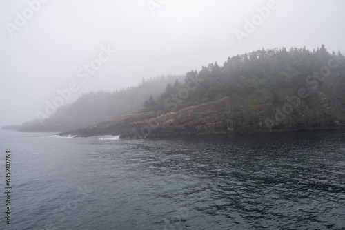 misty morning on the sea