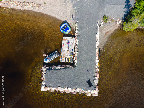 Jetski Tubing Drone Shot in Newfoundland