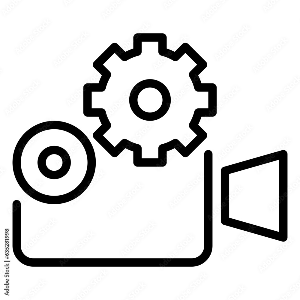video Projector icon, line icon style video Projector icon, line icon style