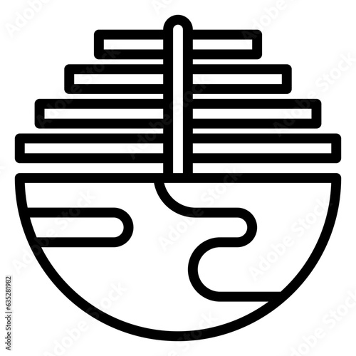 Population icon, line icon style