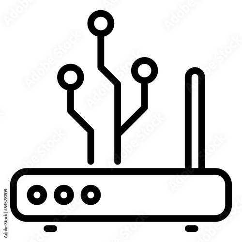router icon, line icon style