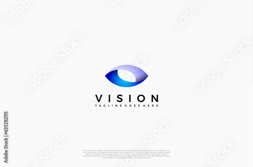 Eye Logo media icon, Vision, eyecare, logotype concept idea. Vector Design template element