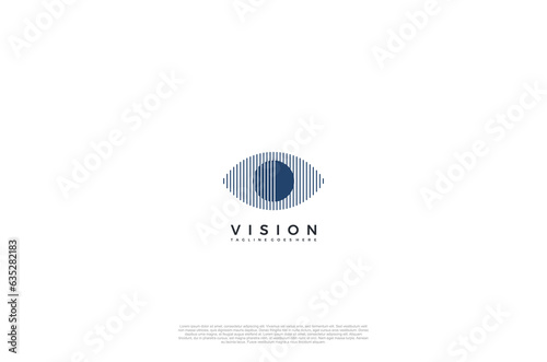 Eye Logo media icon, Vision, eyecare, logotype concept idea. Vector Design template element