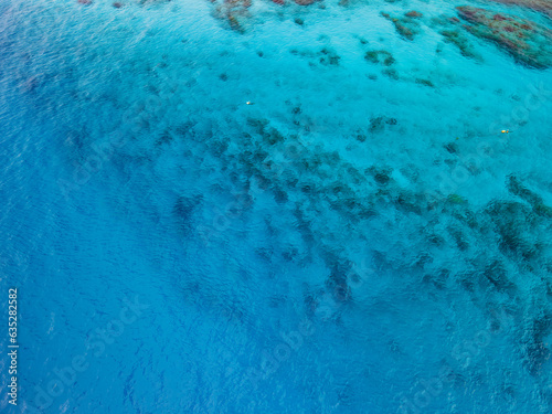 美しい無人島、嘉比島のドローン撮影 沖縄県島尻郡慶良間諸島座間味島