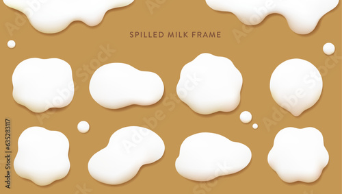 Foto Spilled milk frame