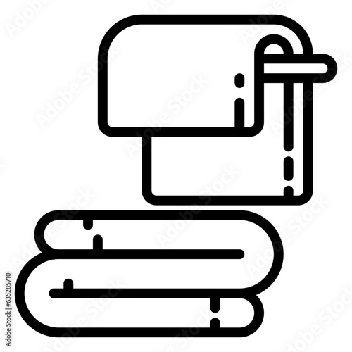 Towel icon, line icon style