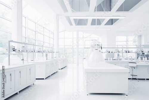 Modern white laboratory tecnology.