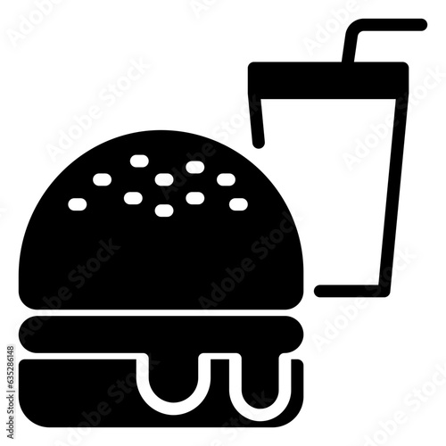 Junk Food icon, glyph icon style