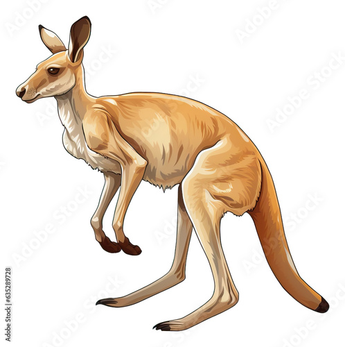 illustration of kangaroo isolated.