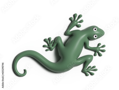green lizard cartoon