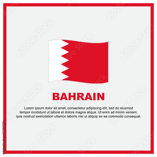 Bahrain Flag Background Design Template. Bahrain Independence Day Banner Social Media Post. Bahrain Banner
