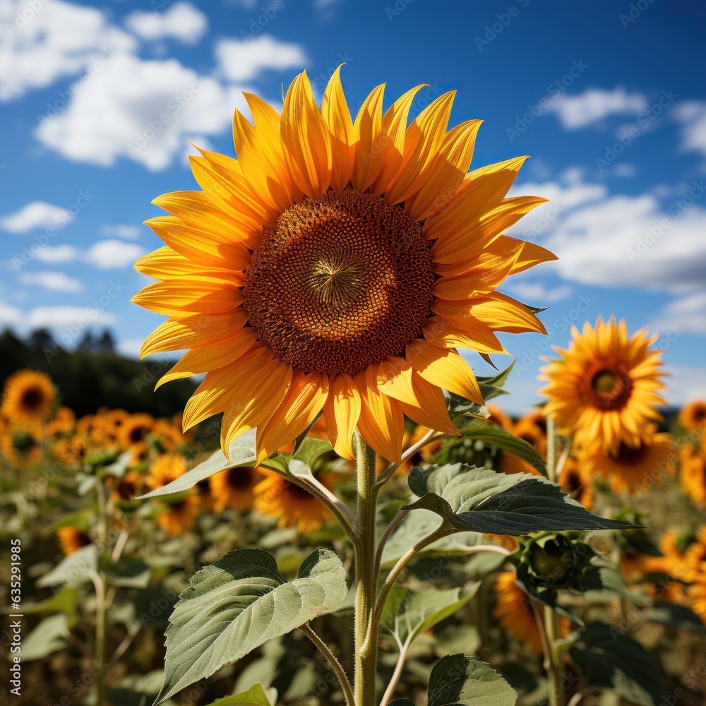 Fototapeta premium sunflowers in the field