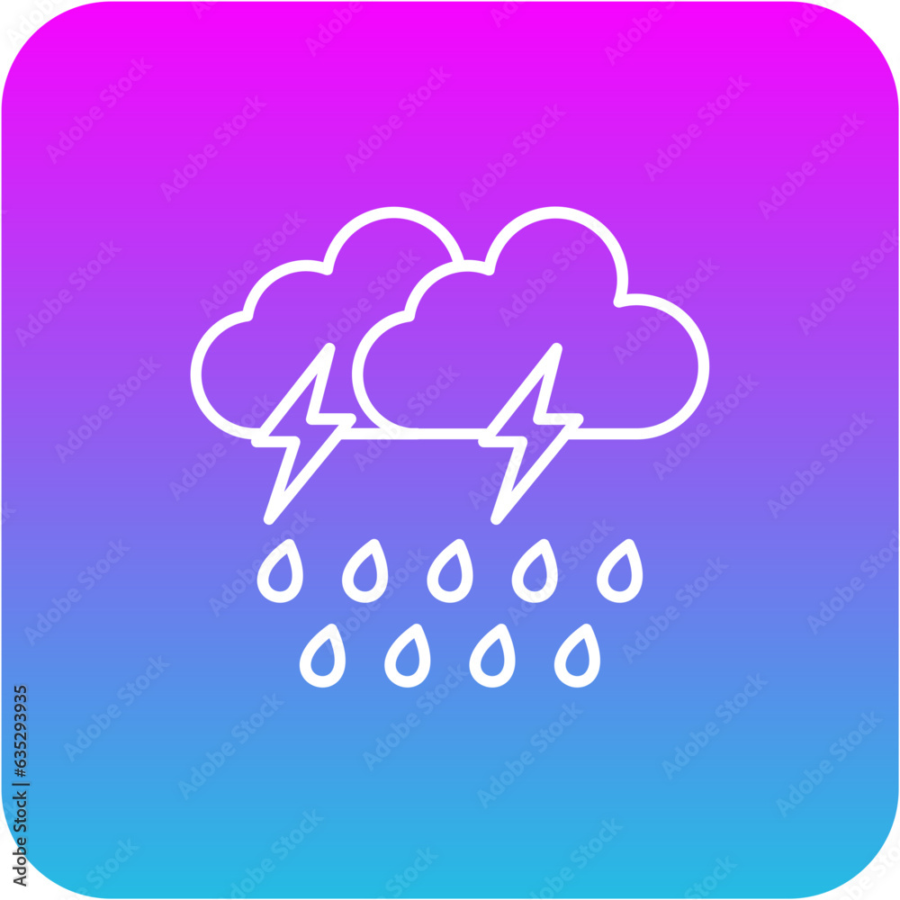 Rain Storm Icon Rain Storm Icon