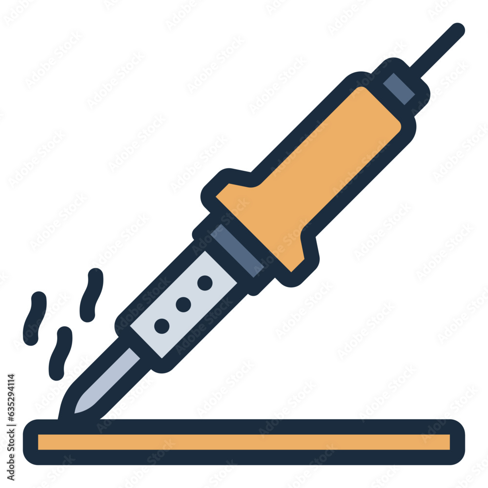 Soldering service repair filled line icon Soldering service repair filled line icon