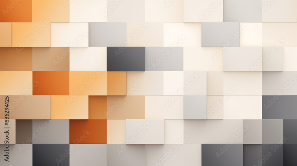 Serenity in Symmetry: Minimalist Geometric Mosaic Serenity in Symmetry: Minimalist Geometric Mosaic