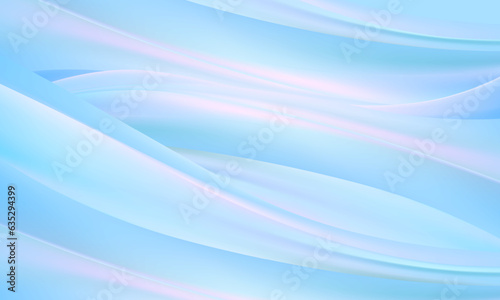 Fototapeta Naklejka Na Ścianę i Meble -  Blue Wavy Background Vector. Smooth curve blue wavy background.  Abstract blue wavy business style background