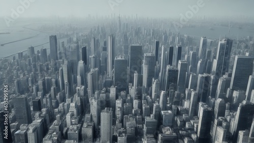 都市風景のイラスト,Generative AI AI画像 © beeboys