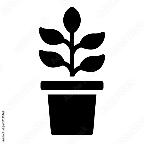 Potted Plant glyph icon